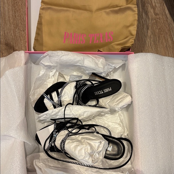 Paris Texas Holly Nicole Lace Up Sandals Size EU 37.5 (US7) - Picture 2 of 9